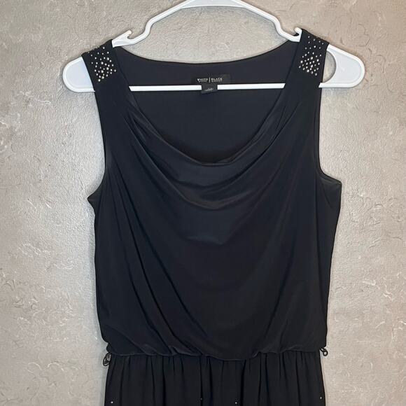 White House Black Market Black Sleeveless Studded Skirt Casual Dress Size XS - Picture 7 of 16